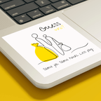 No Shit Shirts - Sticker: Same job. Same hours. Less pay. Guess who? - Equal Pay - basic