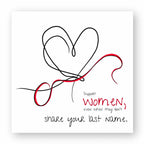 No Shit Shirts - Sticker: Support women, even when they don’t share your last name. - Society & Patriarchy - basic