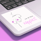 No Shit Shirts - Sticker: We all have nipples! - Body & Autonomy & Sexism - basic