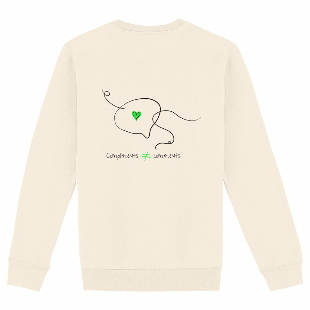 No Shit Shirts - Sweatshirt (Backprint): Compliments ≠ comments. - Mansplaining - basic