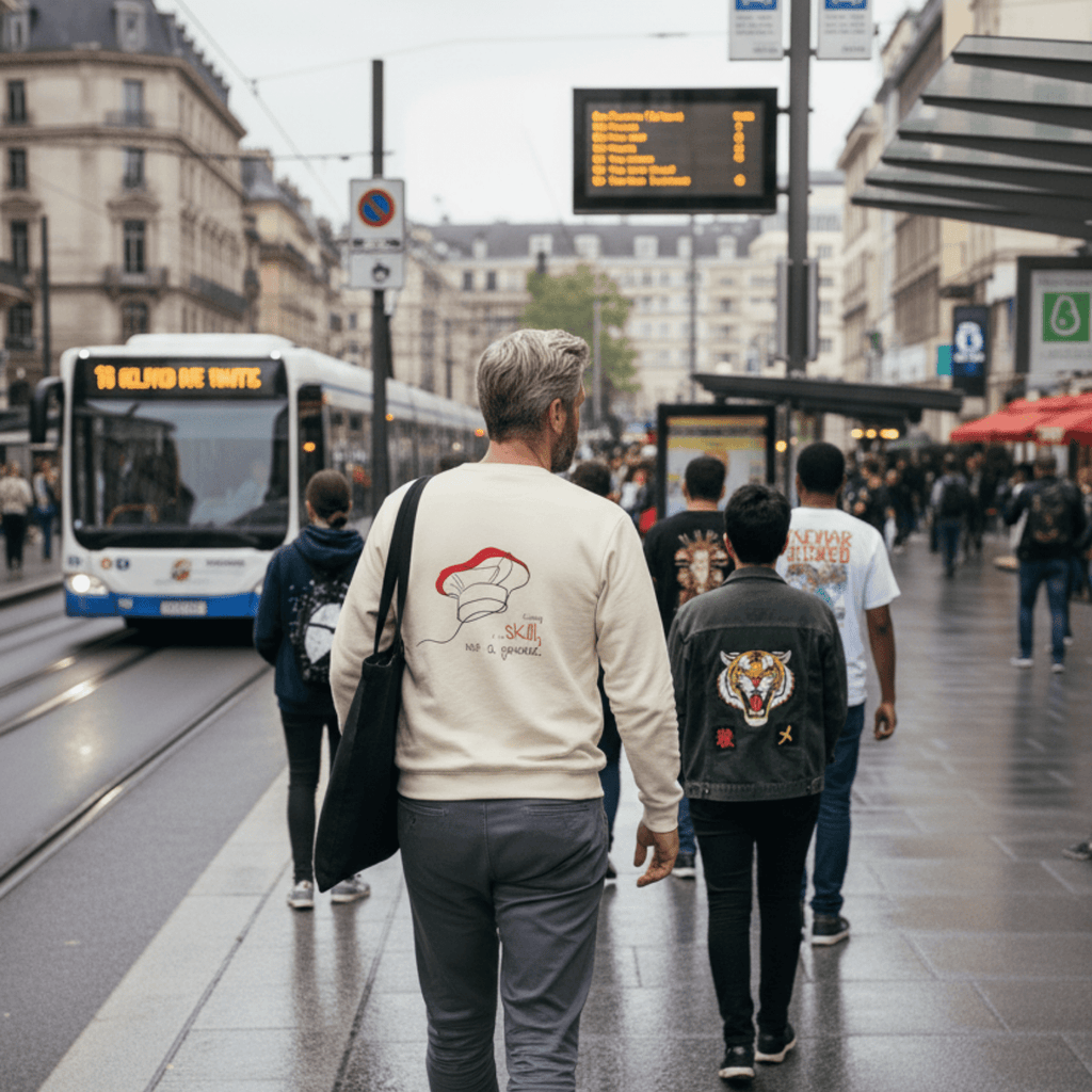 No Shit Shirts - Sweatshirt (Backprint): Cooking is a skill, not a gender. - Gender Roles - basic