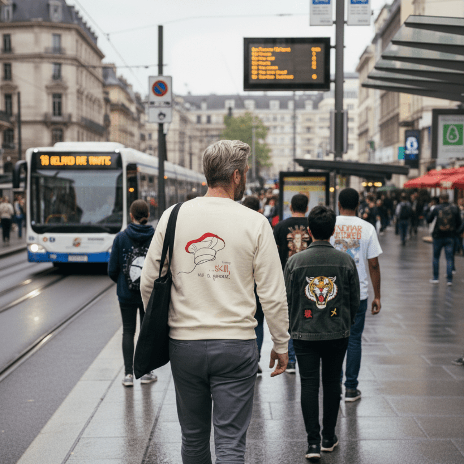 No Shit Shirts - Sweatshirt (Backprint): Cooking is a skill, not a gender. - Gender Roles - basic