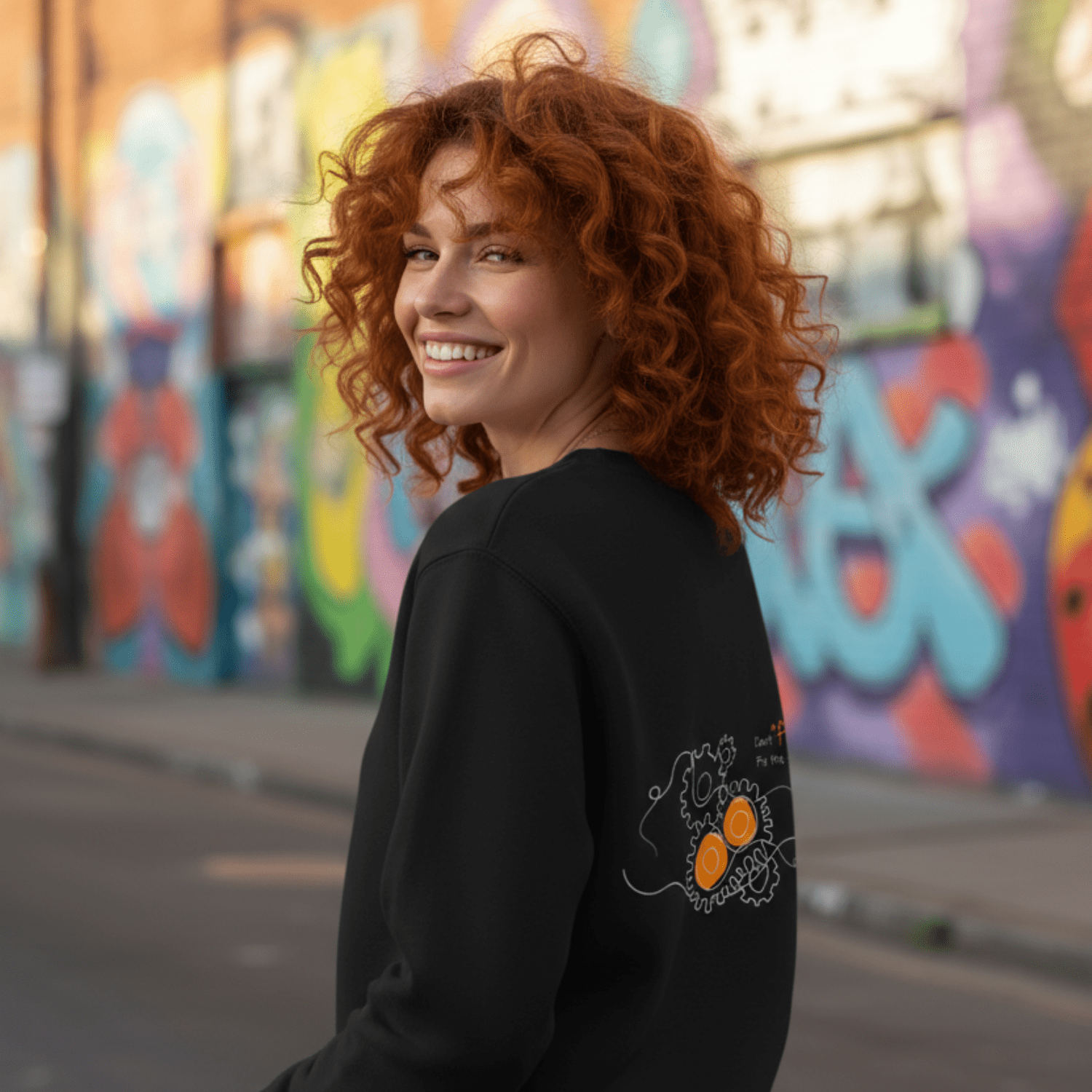 No Shit Shirts - Sweatshirt (Backprint): Don’t “fix” me. Fix the system. - Society & Patriarchy - basic