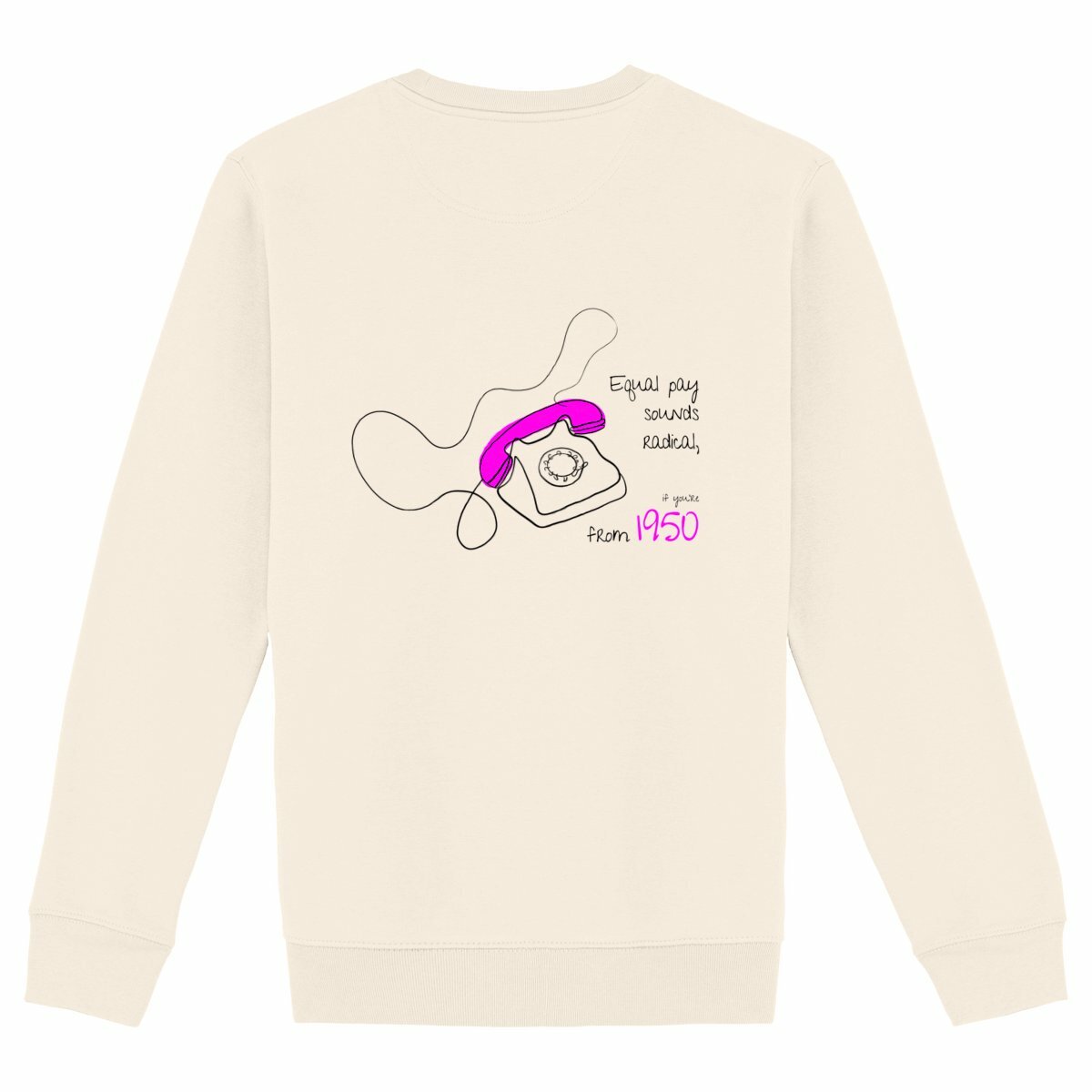 No Shit Shirts - Sweatshirt (Backprint): Equal pay sounds radical… if you’re from 1950. - Equal Pay - basic