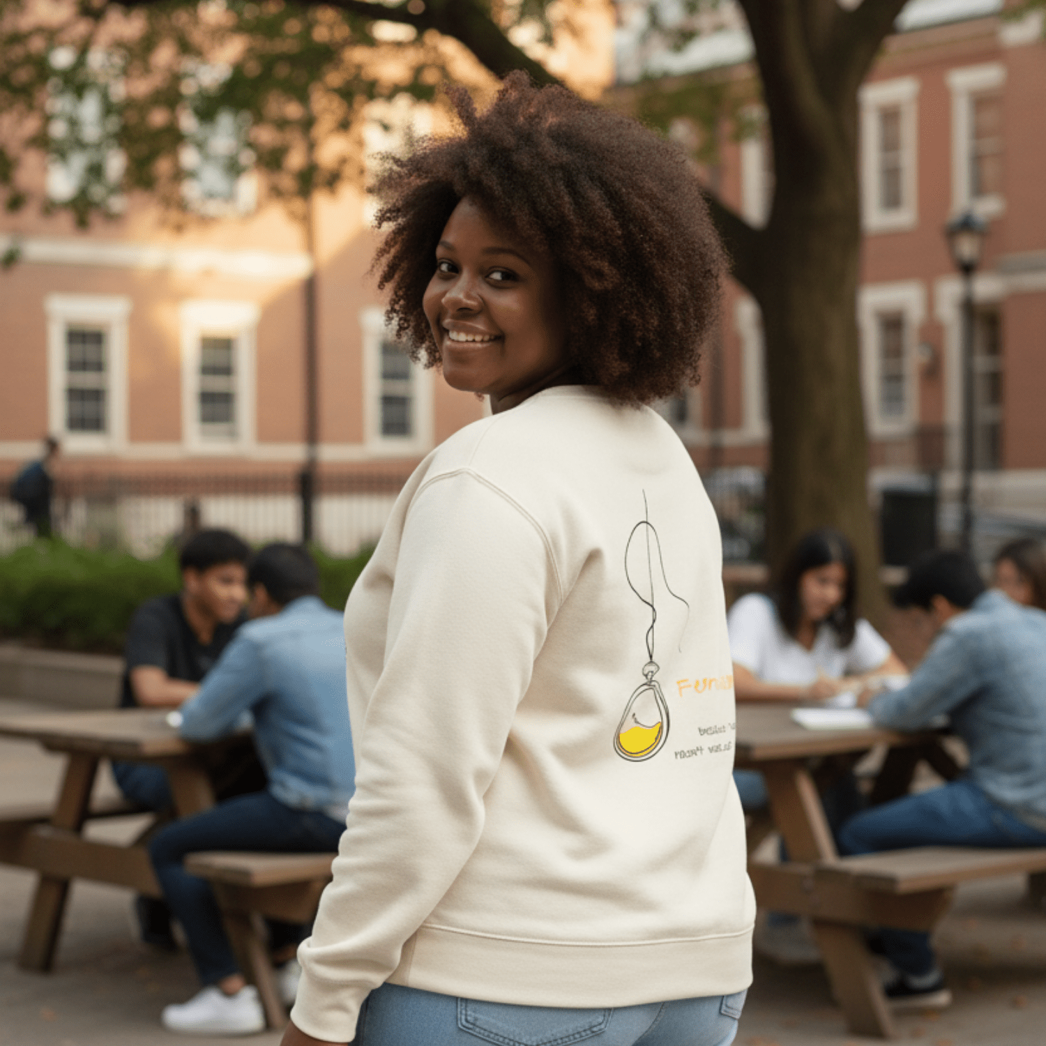 No Shit Shirts - Sweatshirt (Backprint): Feminism: because “waiting” hasn’t worked so far - Society & Patriarchy - basic