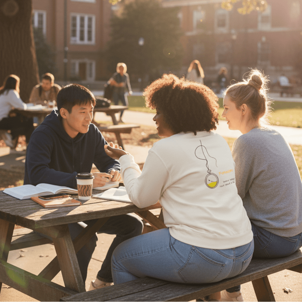 No Shit Shirts - Sweatshirt (Backprint): Feminism: because “waiting” hasn’t worked so far - Society & Patriarchy - basic