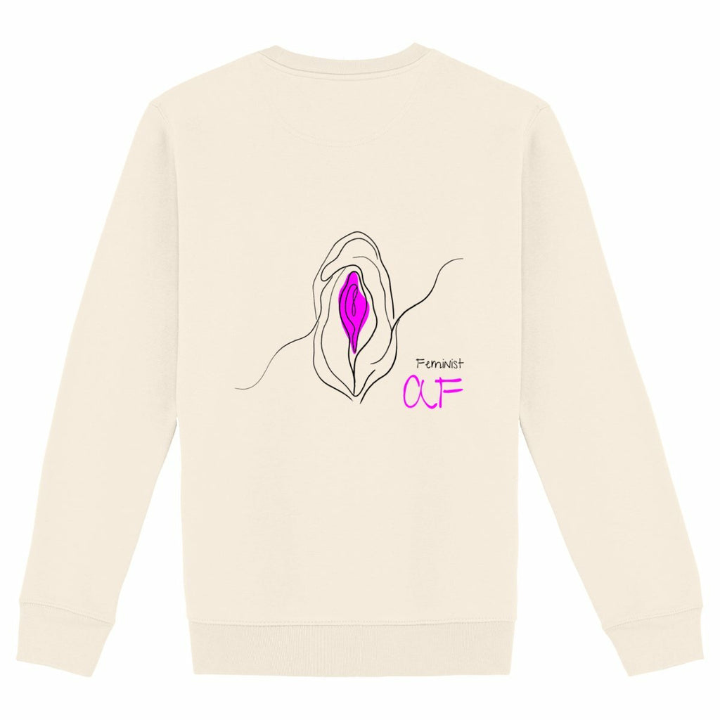 No Shit Shirts - Sweatshirt (Backprint): Feminist AF - Society & Patriarchy - basic