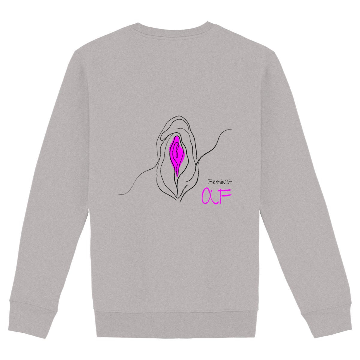 No Shit Shirts - Sweatshirt (Backprint): Feminist AF - Society & Patriarchy - basic