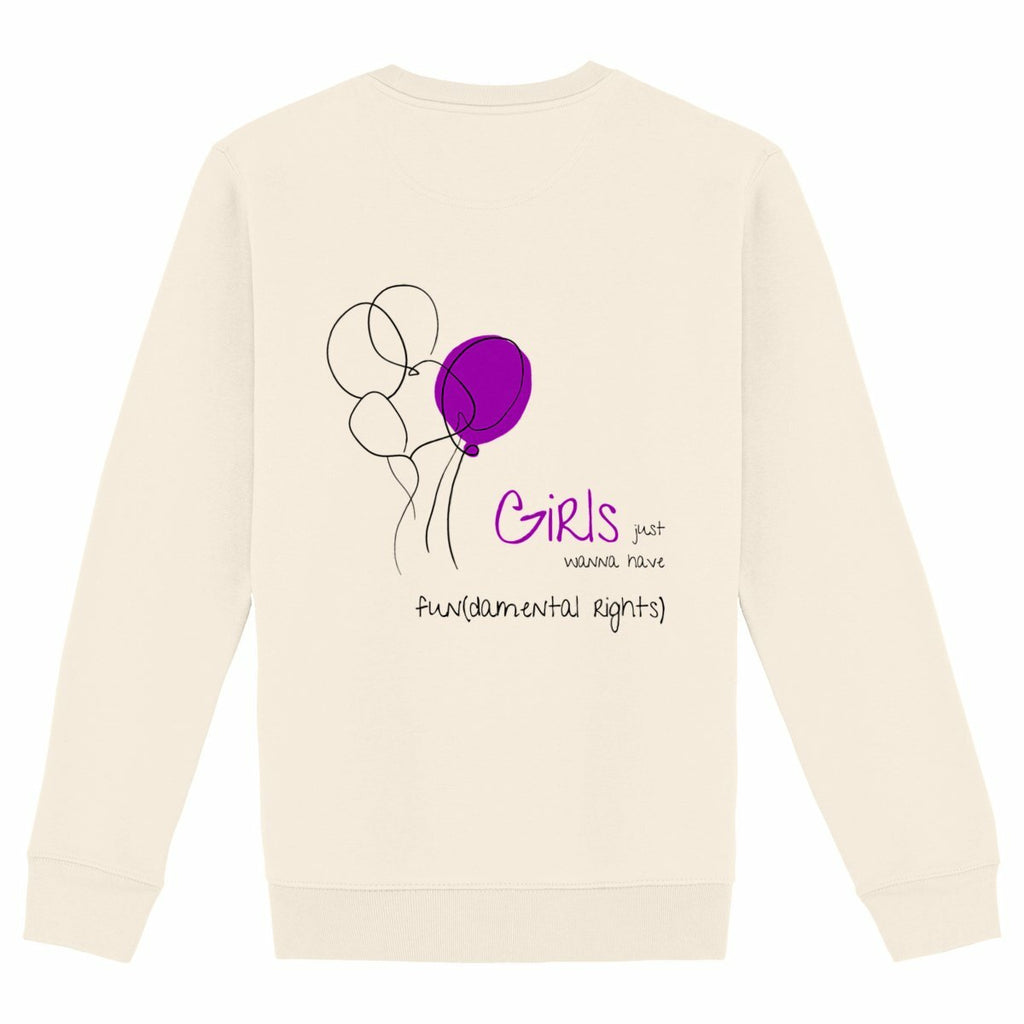 No Shit Shirts - Sweatshirt (Backprint): Girls just wanna have fun(damental rights) - Society & Patriarchy - basic