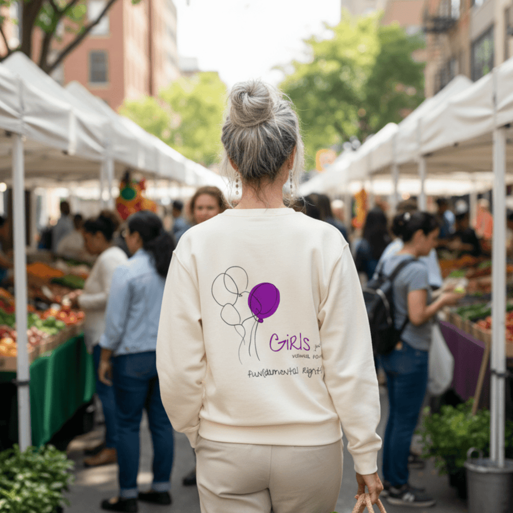 No Shit Shirts - Sweatshirt (Backprint): Girls just wanna have fun(damental rights) - Society & Patriarchy - basic