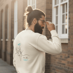 No Shit Shirts - Sweatshirt (Backprint): IDK. IDC. IDGAF. - Society & Patriarchy - basic