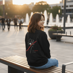 No Shit Shirts - Sweatshirt (Backprint): I’ll take power over flowers - Society & Patriarchy - basic