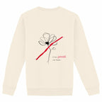 No Shit Shirts - Sweatshirt (Backprint): I’ll take power over flowers - Society & Patriarchy - basic