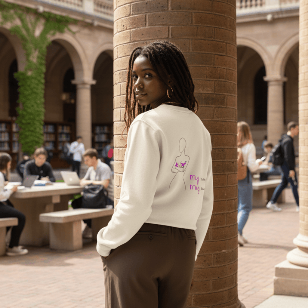 No Shit Shirts - Sweatshirt (Backprint): My Body, My Rules - Body & Autonomy & Sexism - basic