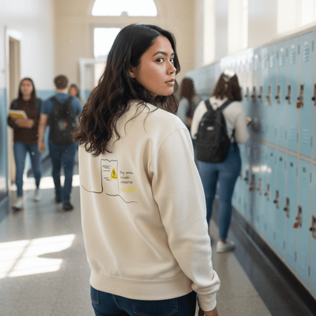 No Shit Shirts - Sweatshirt (Backprint): My invoice includes unsolicited advice. - Mansplaining - basic