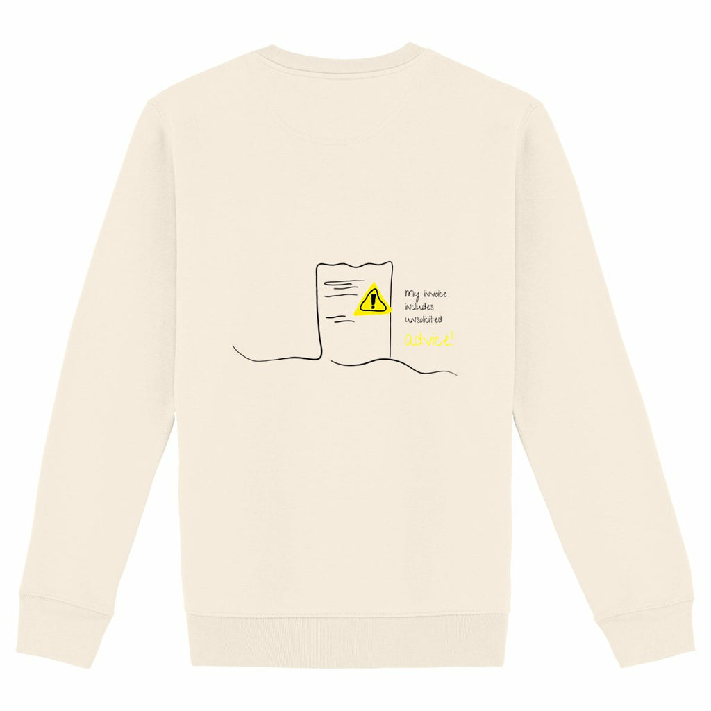 No Shit Shirts - Sweatshirt (Backprint): My invoice includes unsolicited advice. - Mansplaining - basic