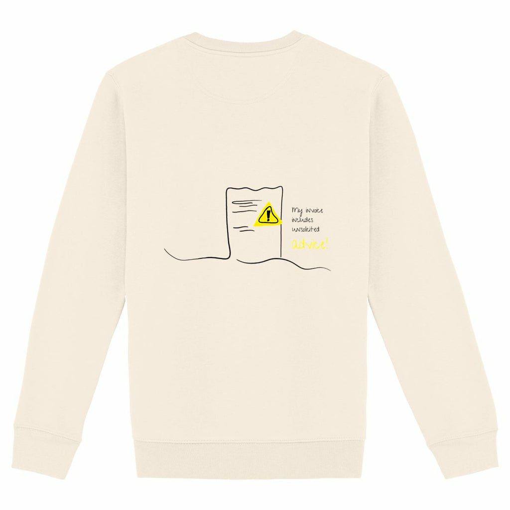 No Shit Shirts - Sweatshirt (Backprint): My invoice includes unsolicited advice. - Mansplaining - basic