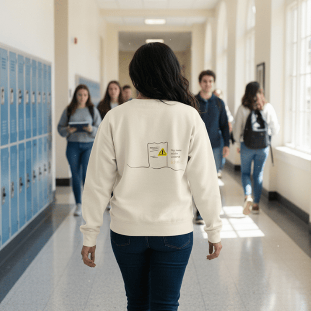 No Shit Shirts - Sweatshirt (Backprint): My invoice includes unsolicited advice. - Mansplaining - basic