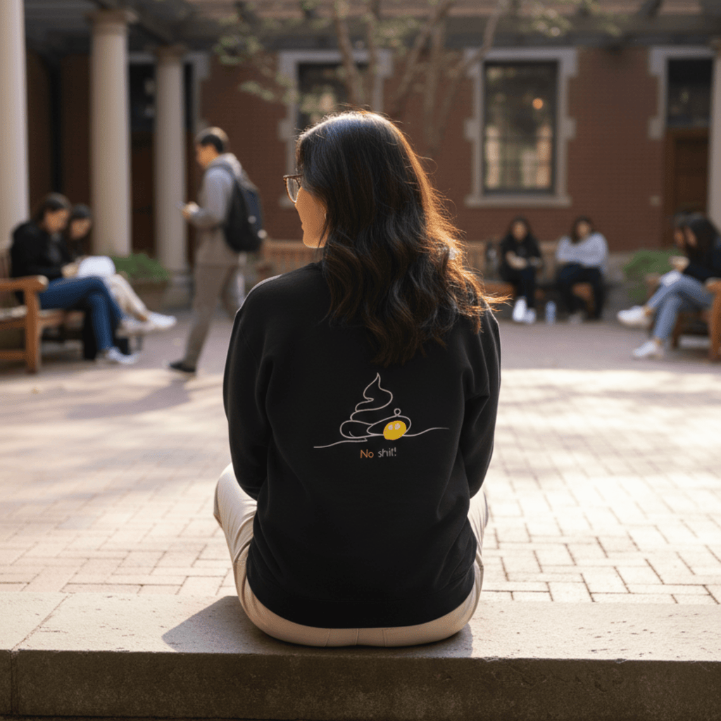 No Shit Shirts - Sweatshirt (Backprint): No Shit! - Society & Patriarchy - basic