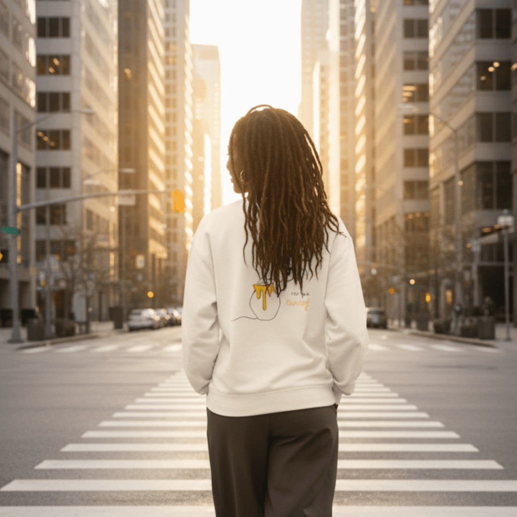 No Shit Shirts - Sweatshirt (Backprint): Not your honey - Body & Autonomy & Sexism - basic