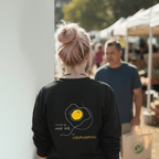 No Shit Shirts - Sweatshirt (Backprint): Scrambled eggs need skill, not chromosomes. - Gender Roles - basic