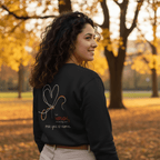 No Shit Shirts - Sweatshirt (Backprint): Support women, even when they don’t share your last name. - Society & Patriarchy - basic