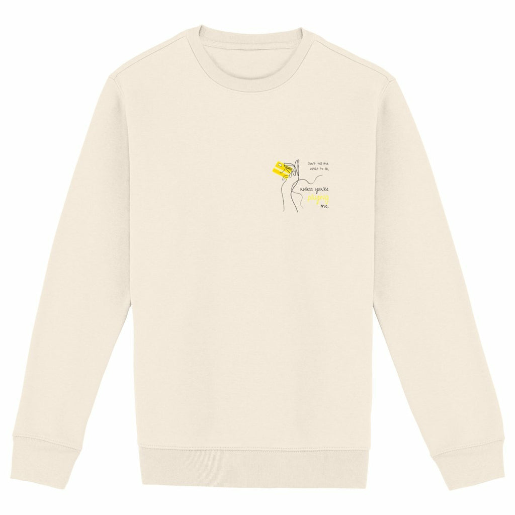 No Shit Shirts - Sweatshirt: Don’t tell me what to do, unless you’re paying me - Mansplaining - basic