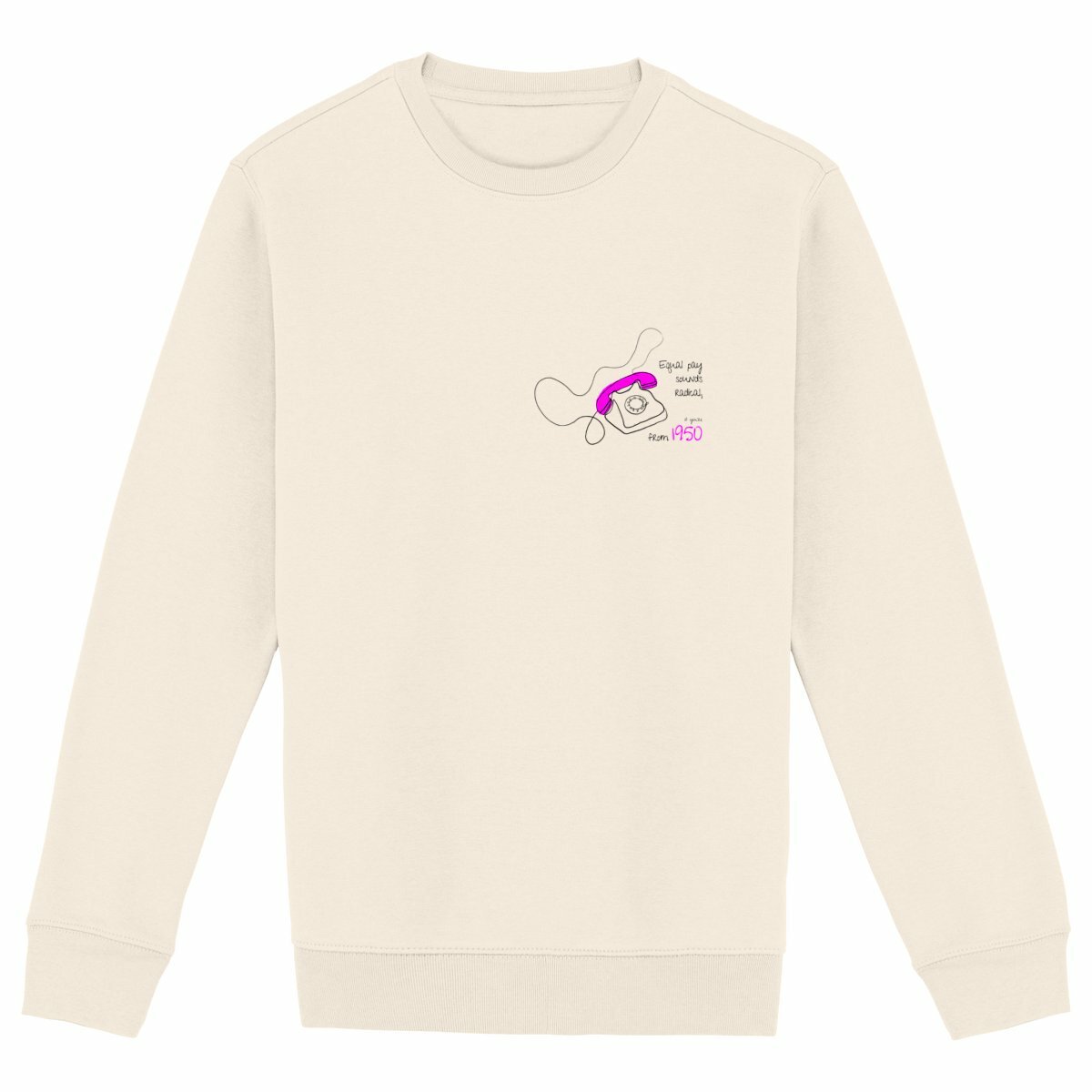 No Shit Shirts - Sweatshirt: Equal pay sounds radical… if you’re from 1950. - Equal Pay - basic