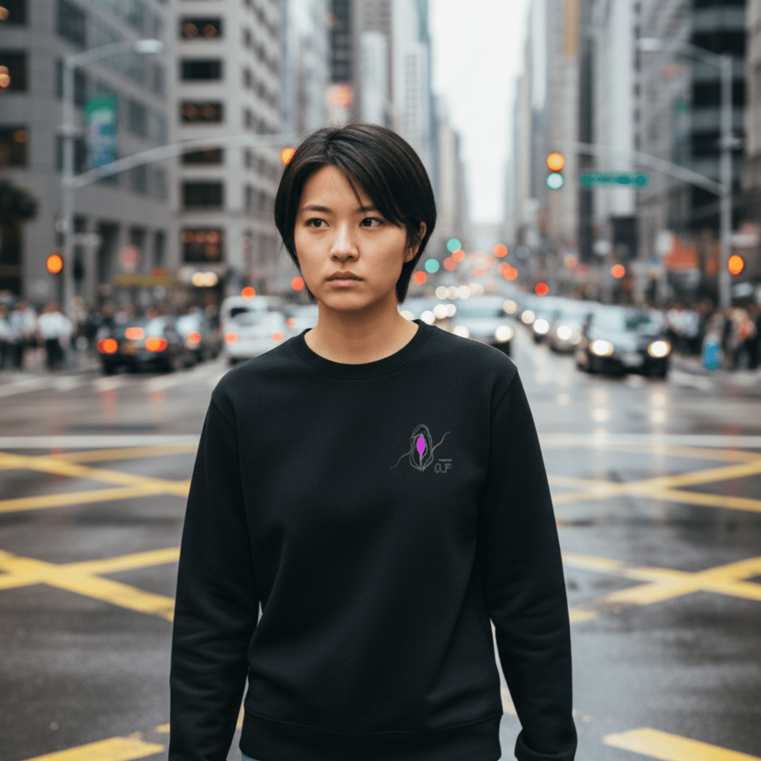 No Shit Shirts - Sweatshirt: Feminist AF - Society & Patriarchy - basic