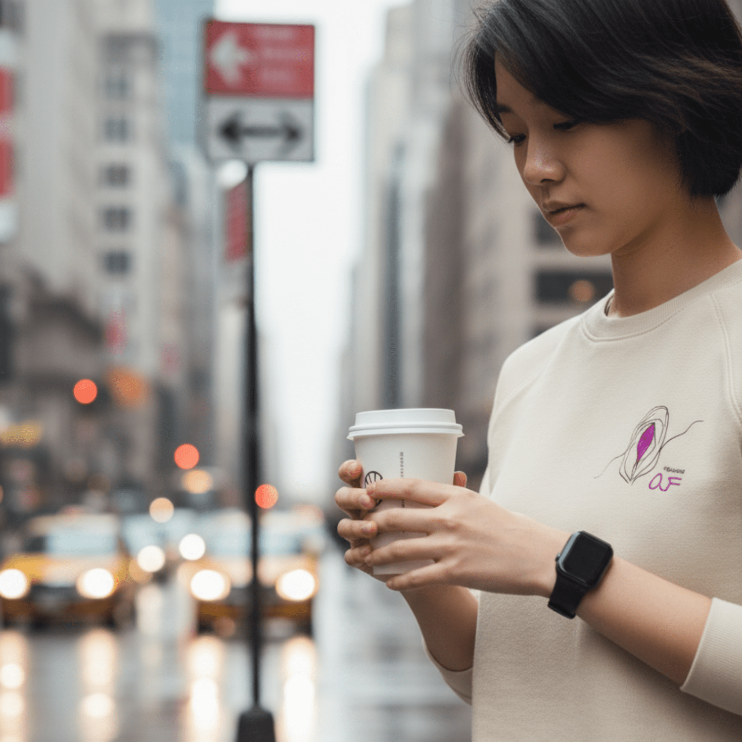 No Shit Shirts - Sweatshirt: Feminist AF - Society & Patriarchy - basic