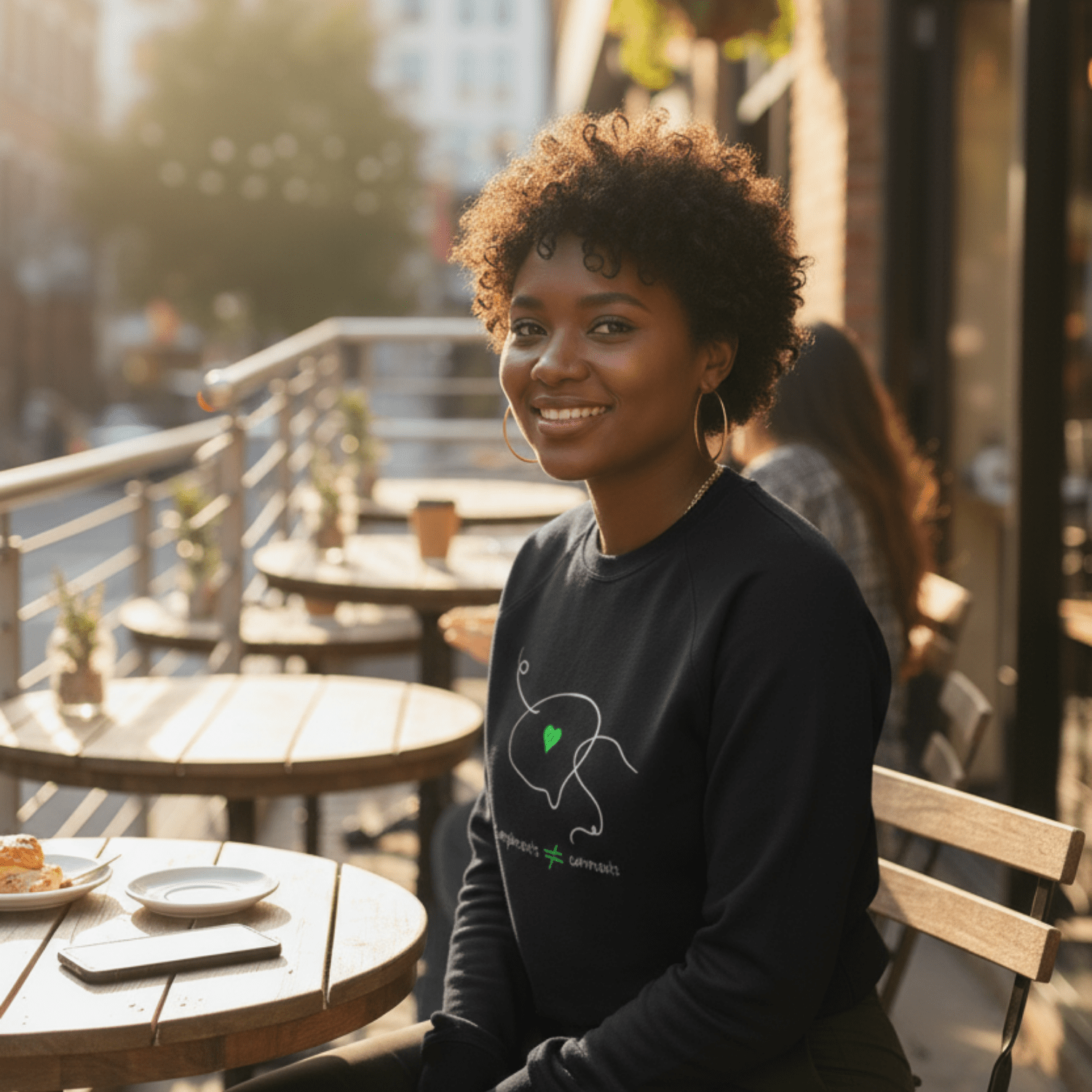 No Shit Shirts - Sweatshirt (Frontprint Large): Compliments ≠ comments. - Mansplaining - basic