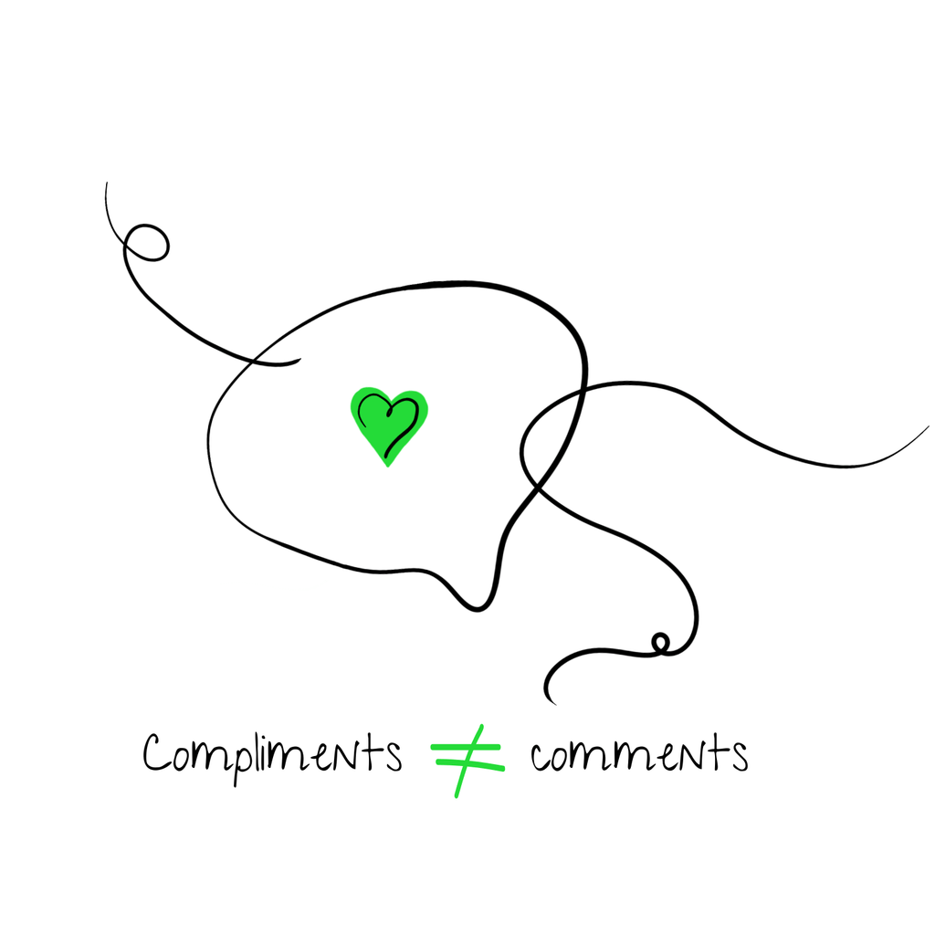 No Shit Shirts - Sweatshirt (Frontprint Large): Compliments ≠ comments. - Mansplaining - basic