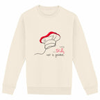 No Shit Shirts - Sweatshirt (Frontprint Large): Cooking is a skill, not a gender. - Gender Roles - basic