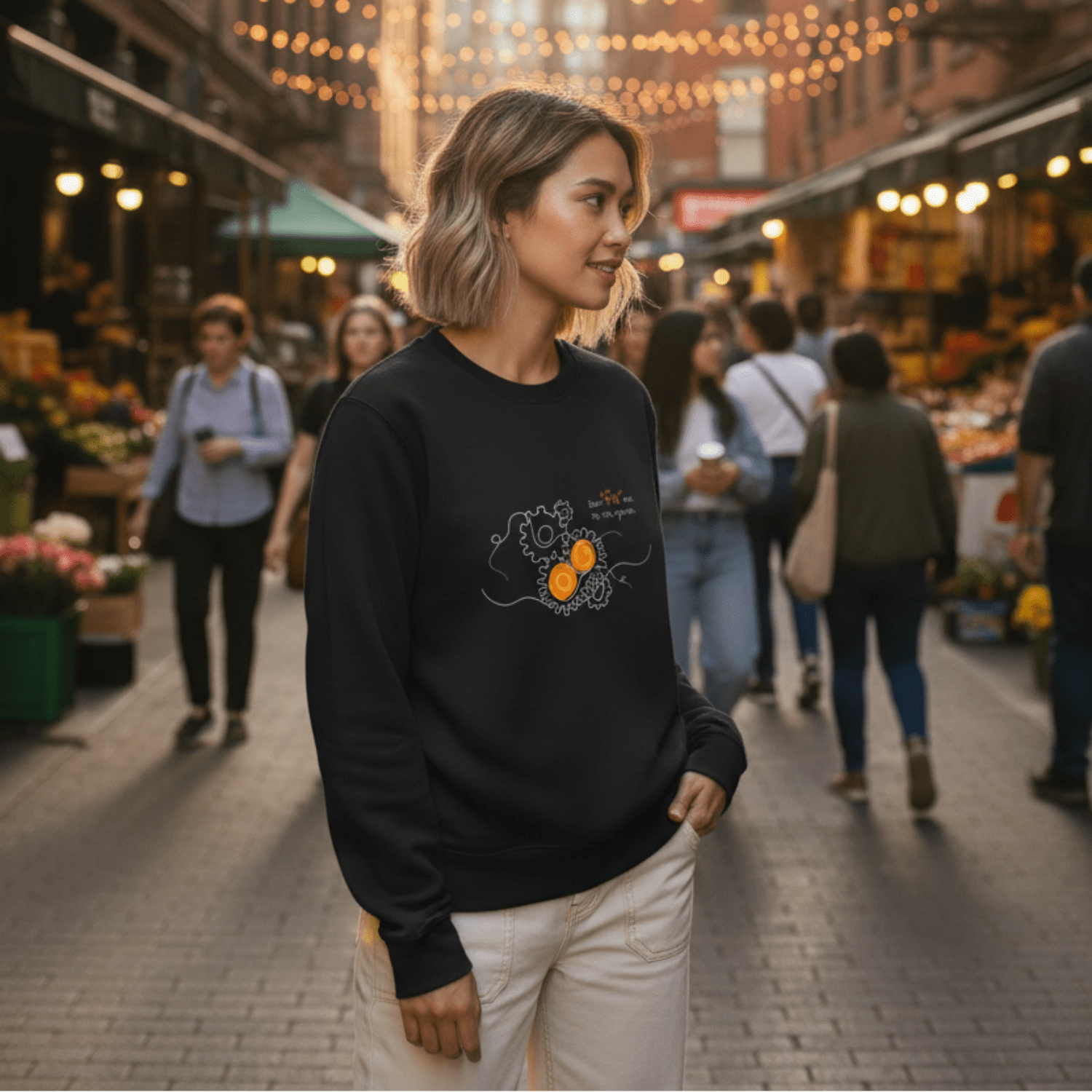 No Shit Shirts - Sweatshirt (Frontprint Large): Don’t “fix” me. Fix the system. - Society & Patriarchy - basic