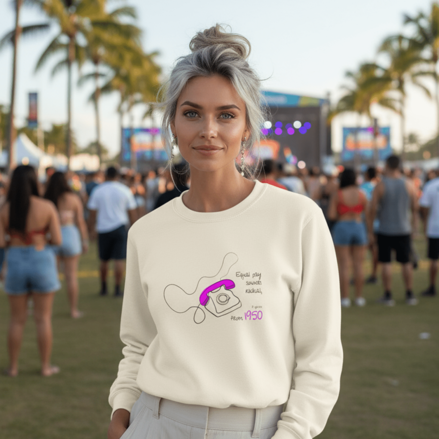 No Shit Shirts - Sweatshirt (Frontprint Large): Equal pay sounds radical… if you’re from 1950. - Equal Pay - basic