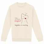 No Shit Shirts - Sweatshirt (Frontprint Large): Every chest deserves respect. Regardless of inventory. - Body & Autonomy & Sexism - basic