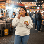 No Shit Shirts - Sweatshirt (Frontprint Large): Every chest deserves respect. Regardless of inventory. - Body & Autonomy & Sexism - basic