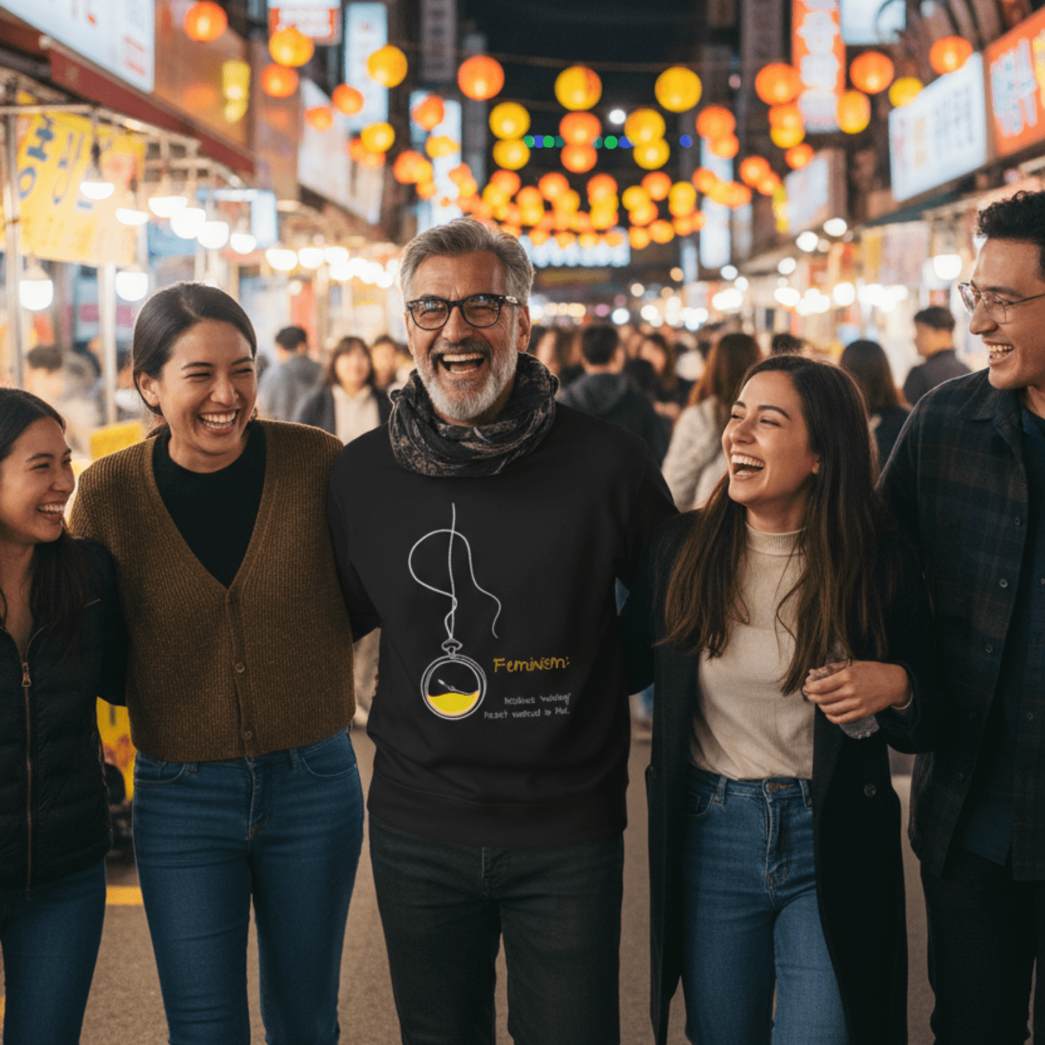 No Shit Shirts - Sweatshirt (Frontprint Large): Feminism: because “waiting” hasn’t worked so far - Society & Patriarchy - basic