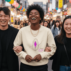 No Shit Shirts - Sweatshirt (Frontprint Large): Feminist AF - Society & Patriarchy - basic