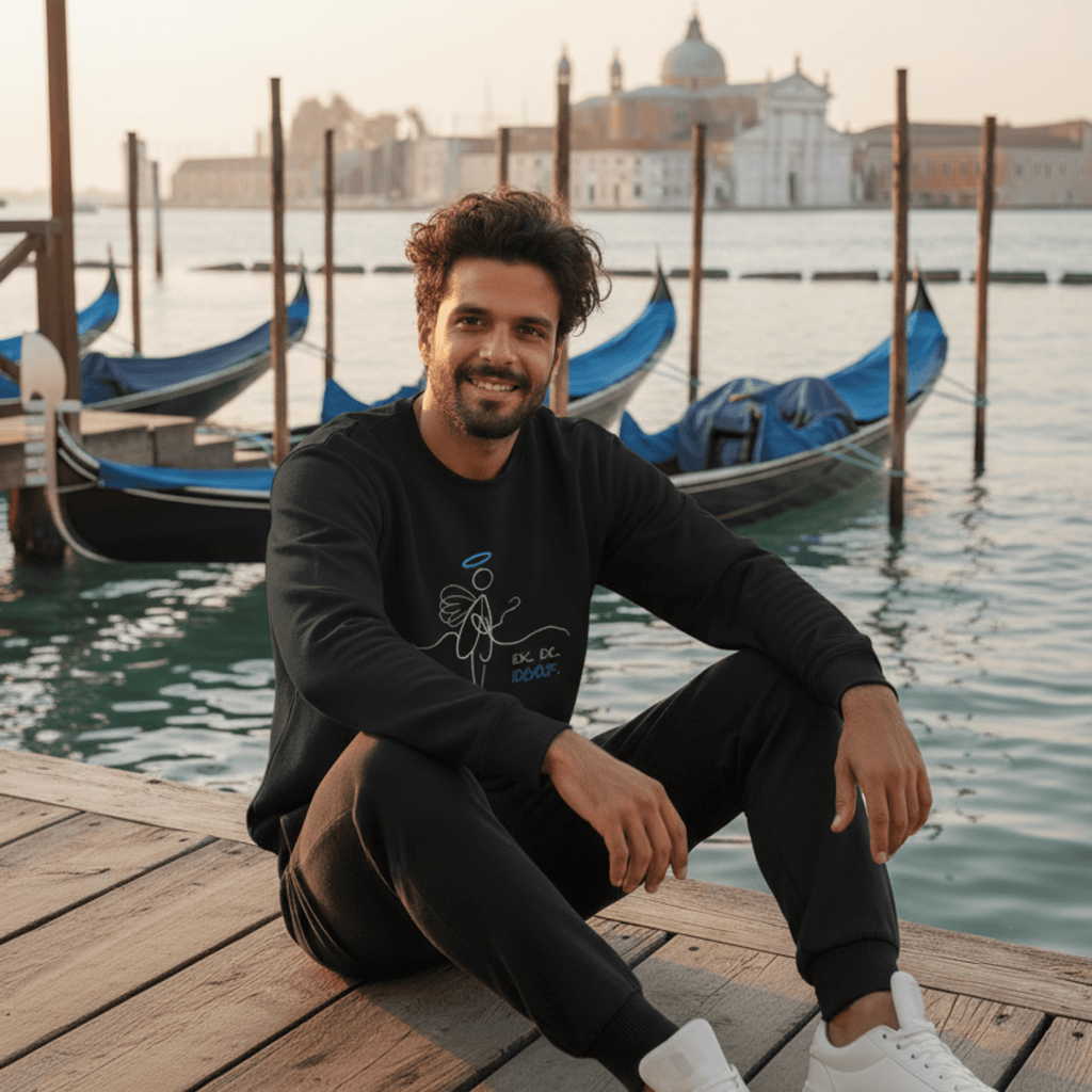 No Shit Shirts - Sweatshirt (Frontprint Large): IDK. IDC. IDGAF. - Society & Patriarchy - basic