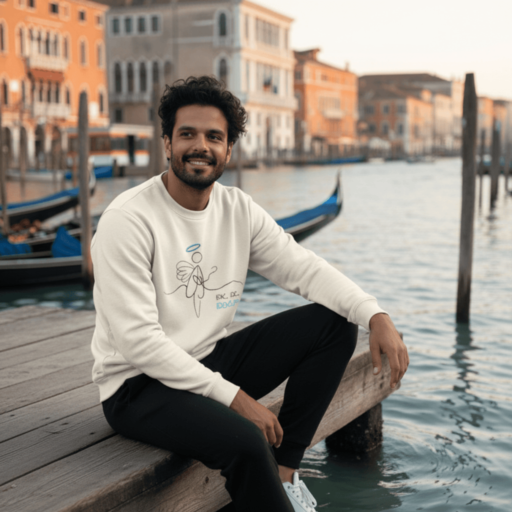 No Shit Shirts - Sweatshirt (Frontprint Large): IDK. IDC. IDGAF. - Society & Patriarchy - basic