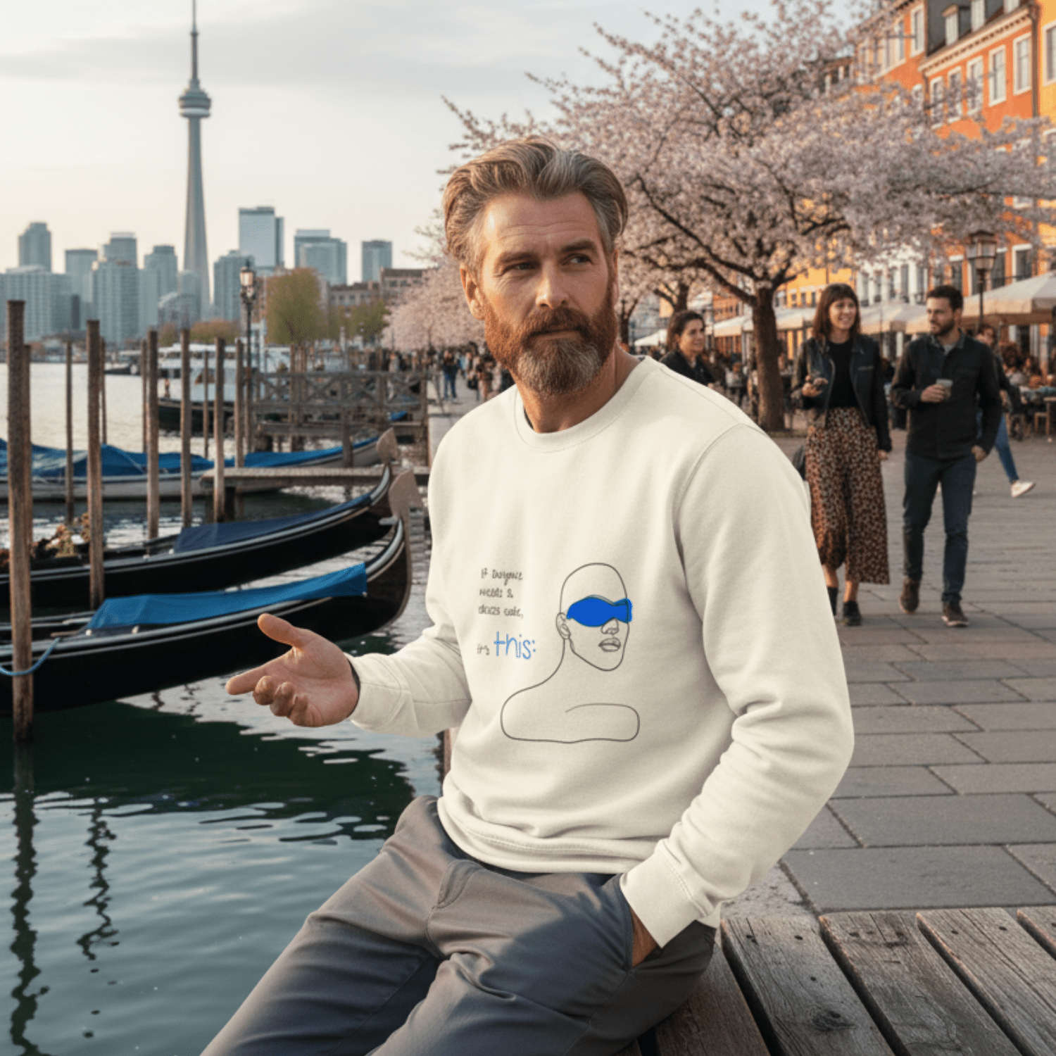 No Shit Shirts - Sweatshirt (Frontprint Large): If anyone needs a dress code, it’s this: - Mansplaining - basic