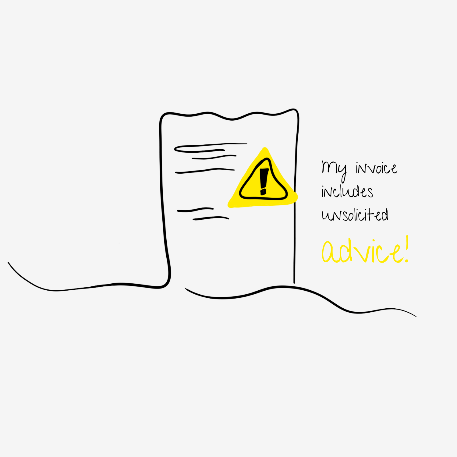 No Shit Shirts - Sweatshirt (Frontprint Large): My invoice includes unsolicited advice. - Mansplaining - basic