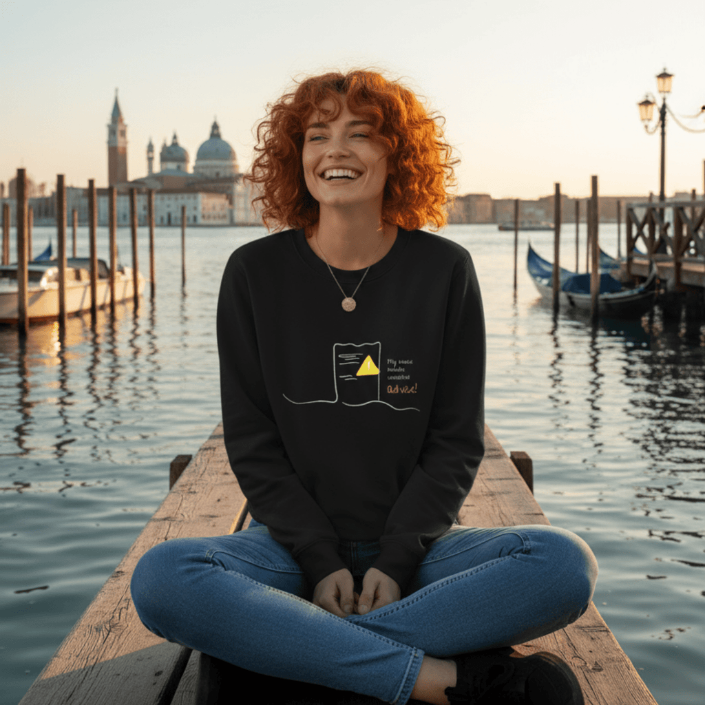 No Shit Shirts - Sweatshirt (Frontprint Large): My invoice includes unsolicited advice. - Mansplaining - basic