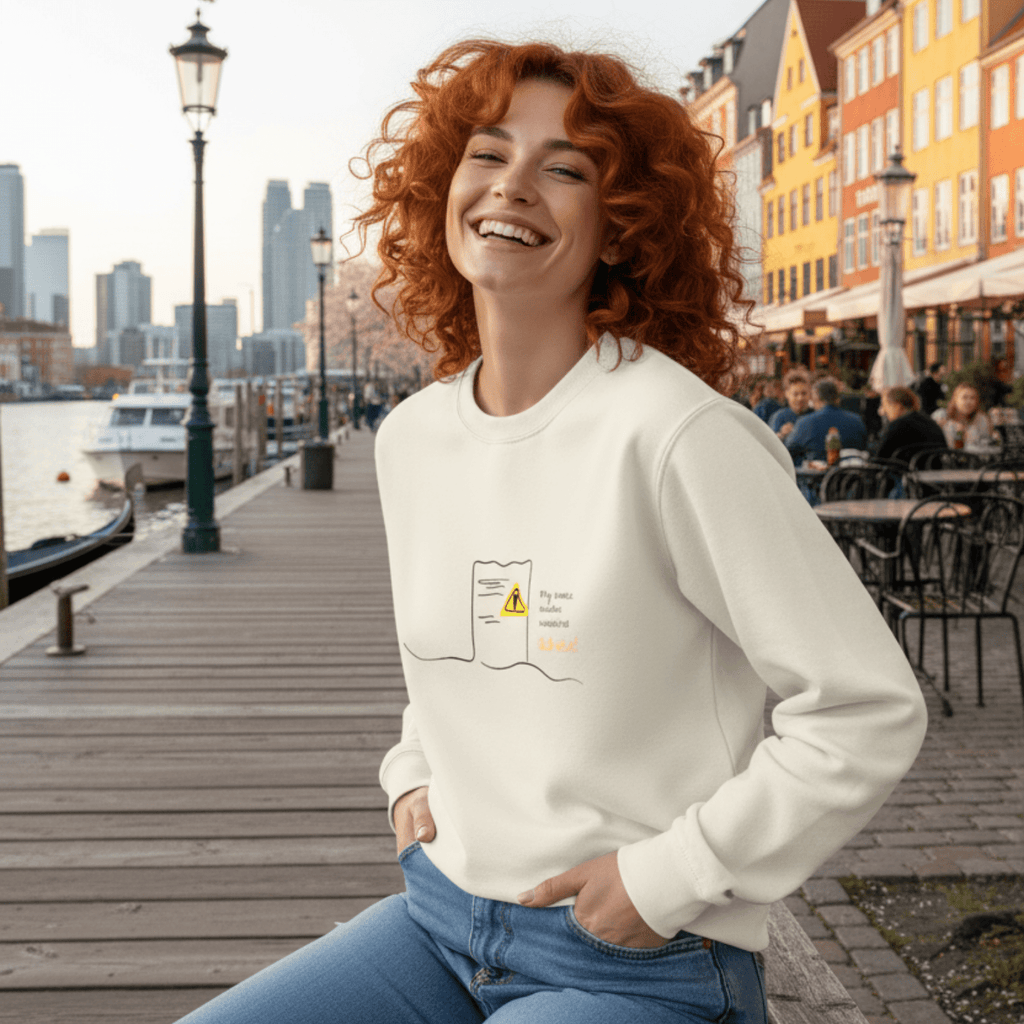 No Shit Shirts - Sweatshirt (Frontprint Large): My invoice includes unsolicited advice. - Mansplaining - basic