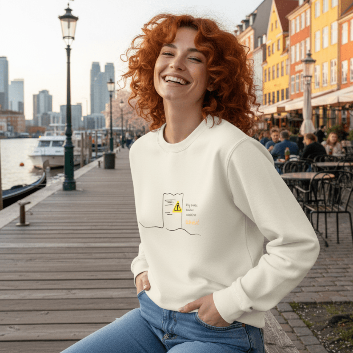 No Shit Shirts - Sweatshirt (Frontprint Large): My invoice includes unsolicited advice. - Mansplaining - basic