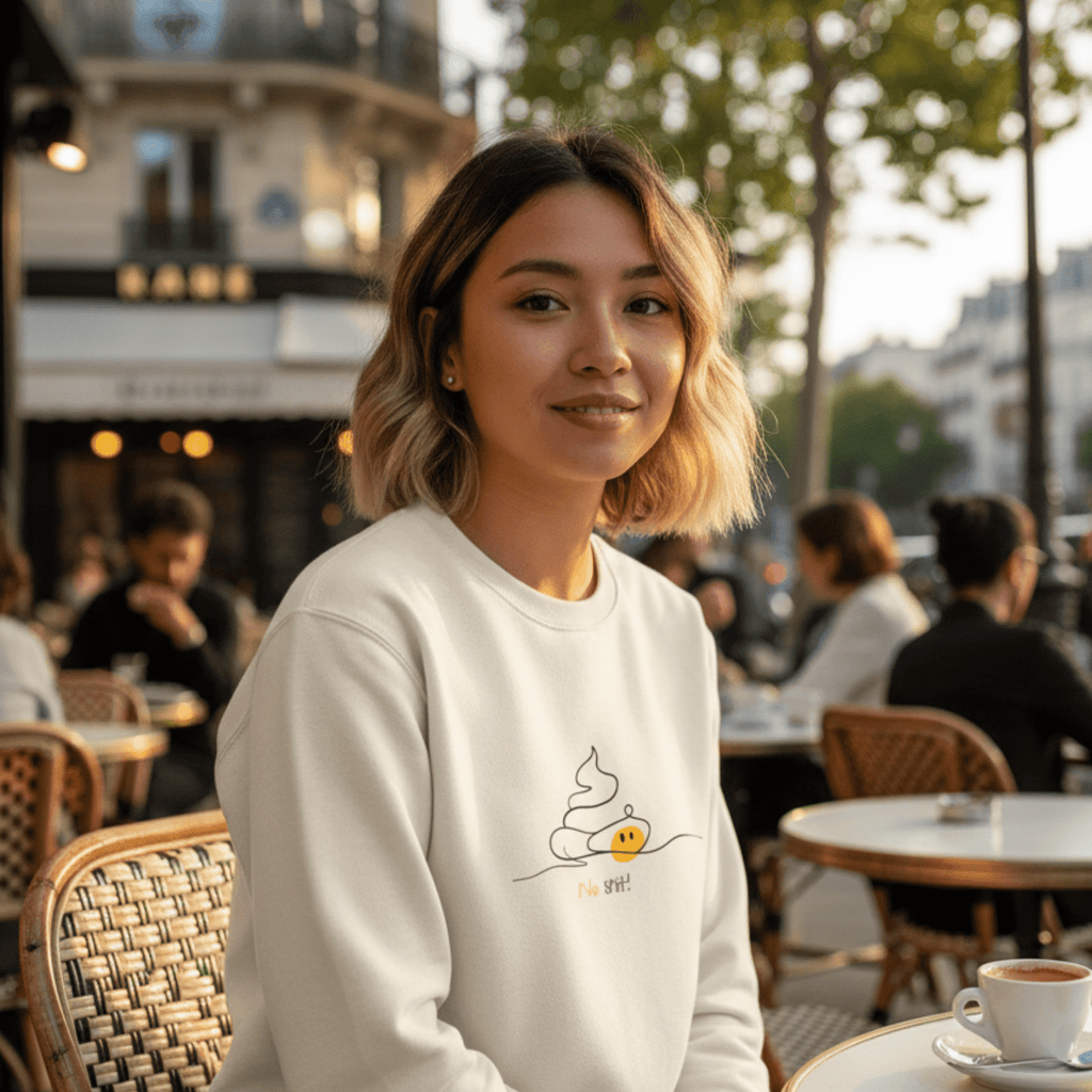 No Shit Shirts - Sweatshirt (Frontprint Large): No Shit! - Society & Patriarchy - basic