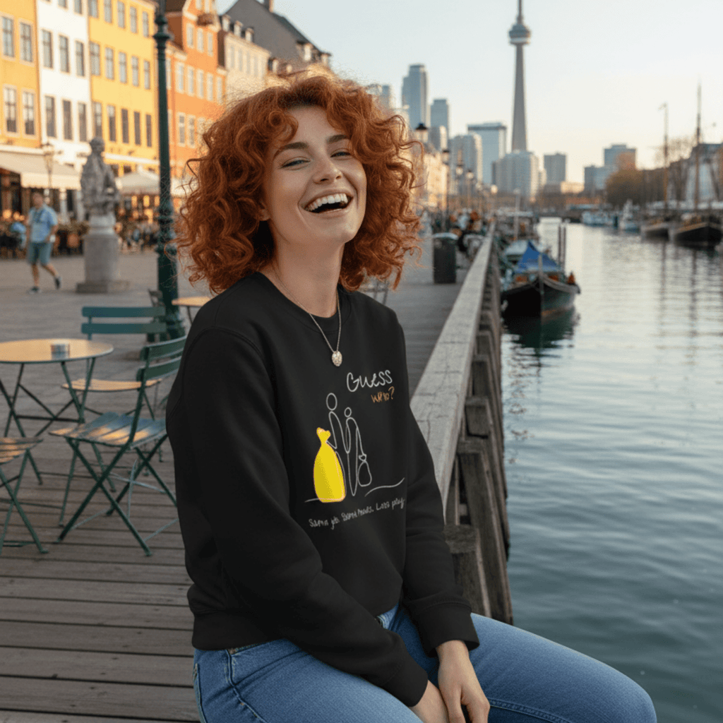 No Shit Shirts - Sweatshirt (Frontprint Large): Same job. Same hours. Less pay. Guess who? - Equal Pay - basic