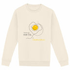 No Shit Shirts - Sweatshirt (Frontprint Large): Scrambled eggs need skill, not chromosomes. - Gender Roles - basic