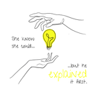 No Shit Shirts - Sweatshirt (Frontprint Large): She knew she could, but he explained it first. - Mansplaining - basic